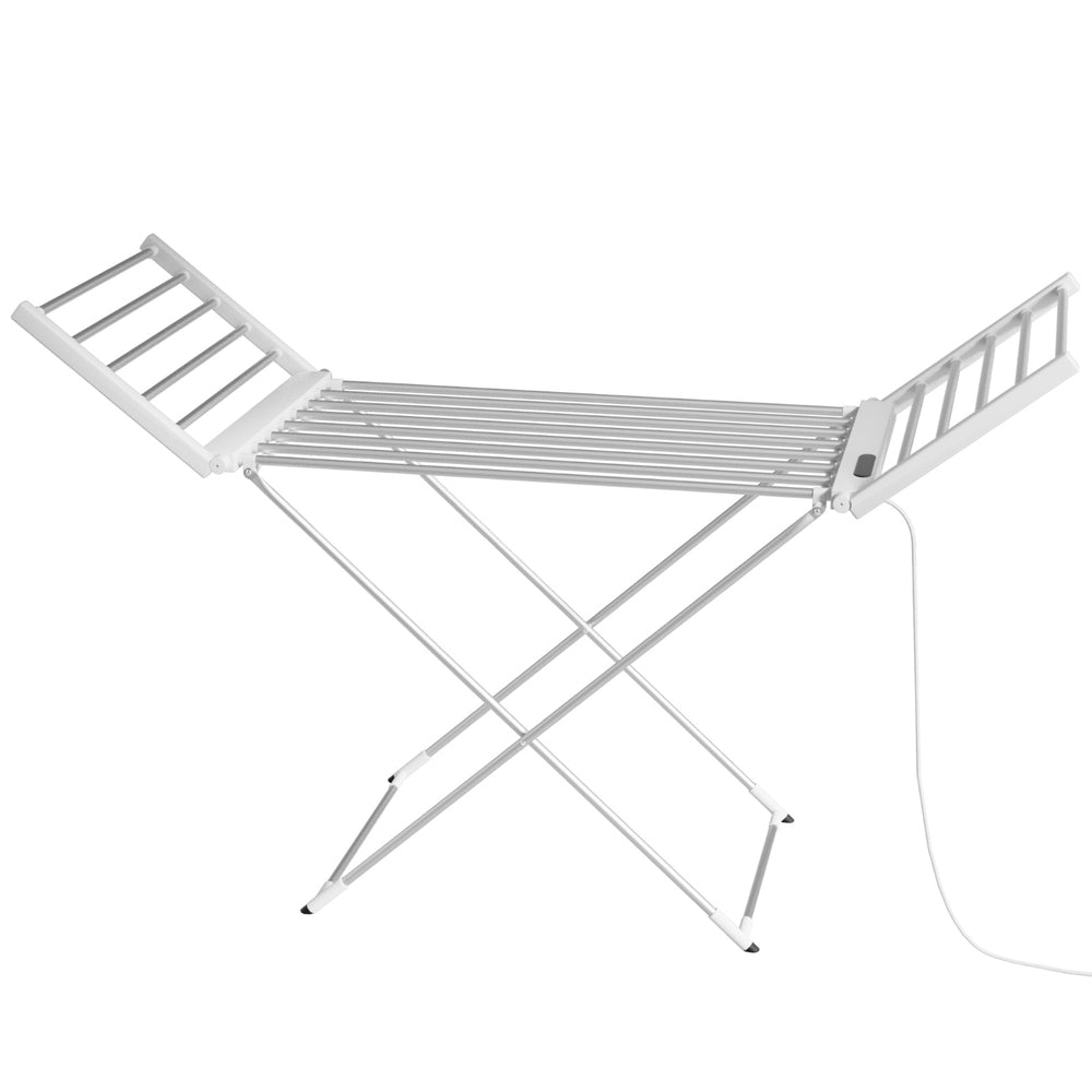 Devanti Foldable Electric Heated Towel Rail Rack 24H Timer