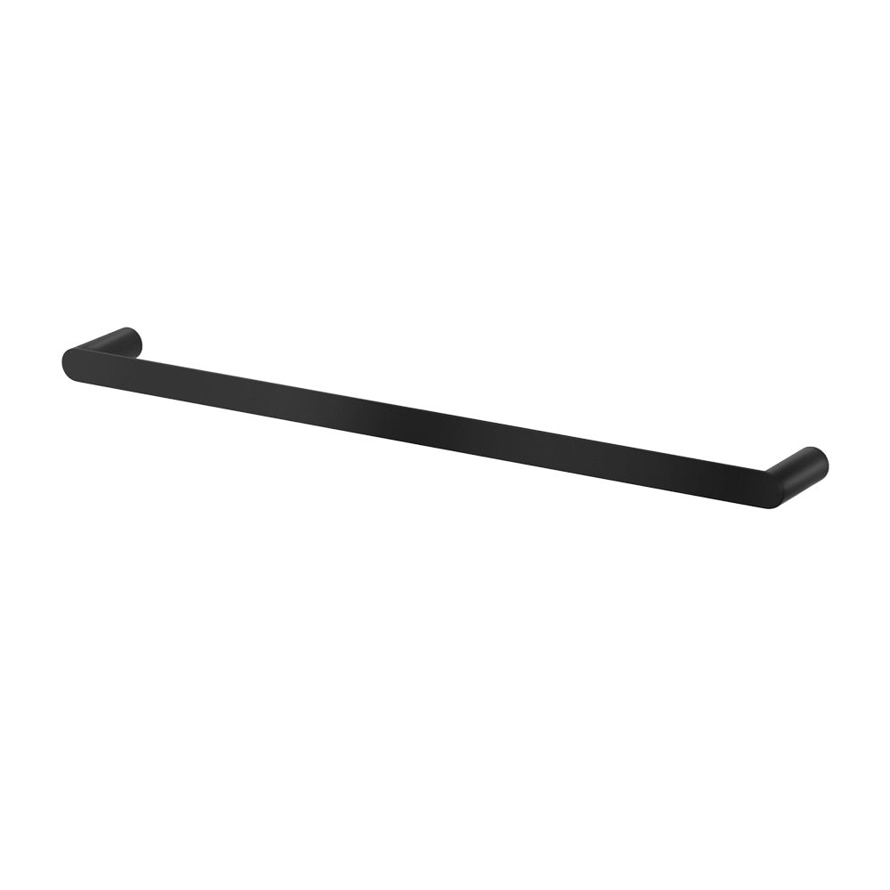 Wall Mounted Towel Rail Single 600mm Stainless Steel Black
