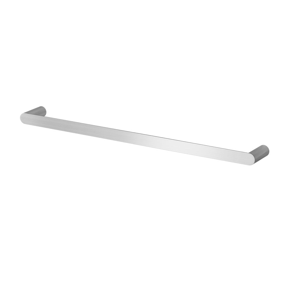 Towel Rail Rack Wall Mounted Single 600mm Stainless Steel Silver
