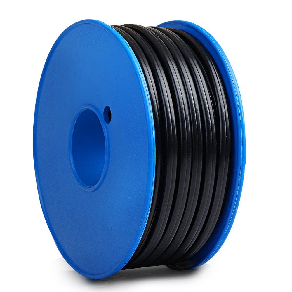 Giantz 30m Twin Core Electrical Cable 4mm Black Sheath