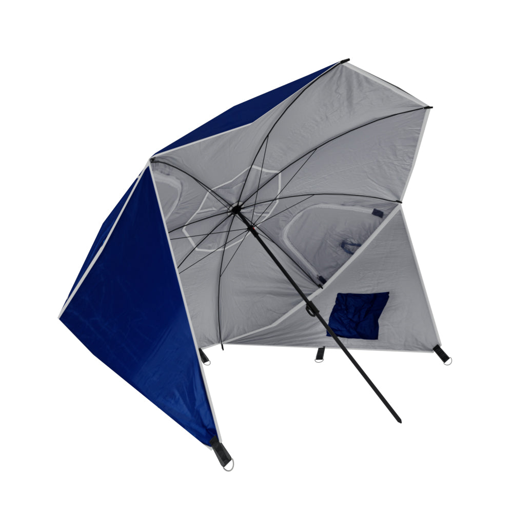 Instahut Beach Umbrella 210cm Blue UV Protection Outdoor Canopy