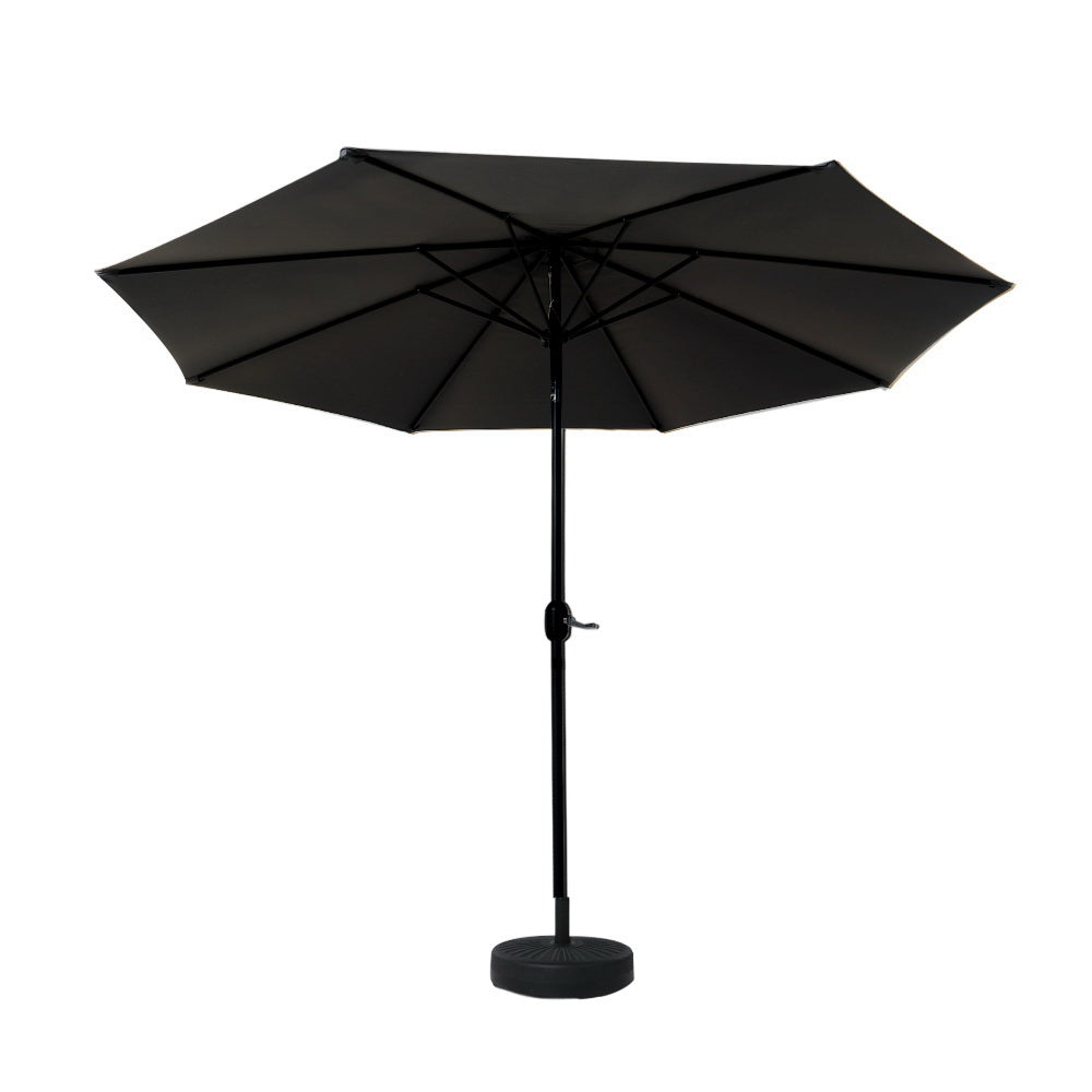 Instahut 2.7m Outdoor Umbrella Tilt UV Black