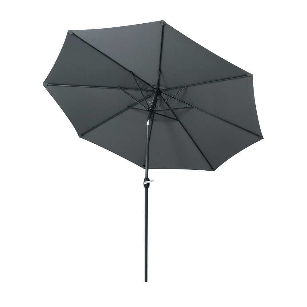 Instahut 3m Outdoor Umbrella Tilt Charcoal