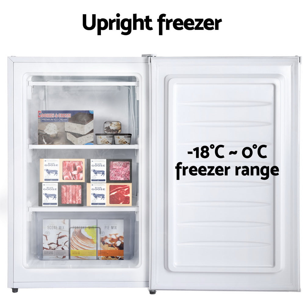Devanti 81L Upright Freezer White