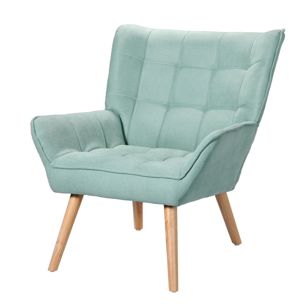 Cindy Blue Armchair Lounge Scandinavian Style