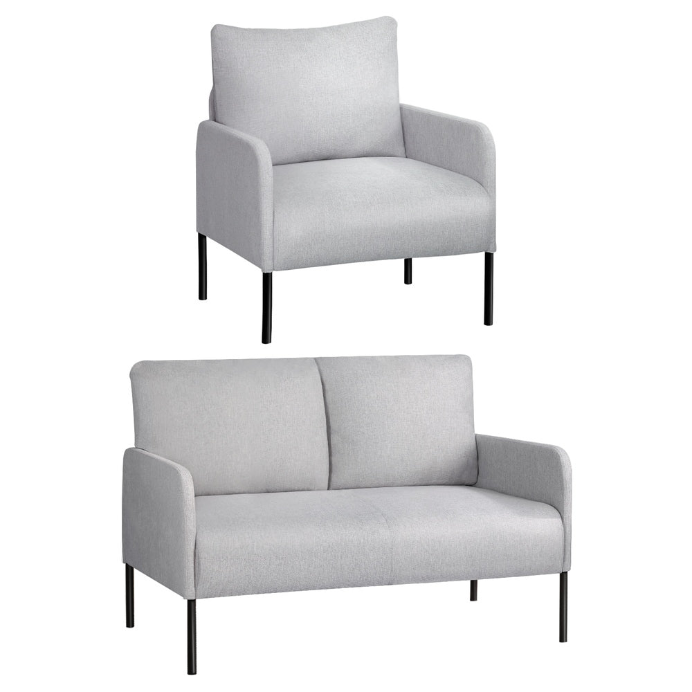 Kane 4-Seater Sofa Set Armchair Grey