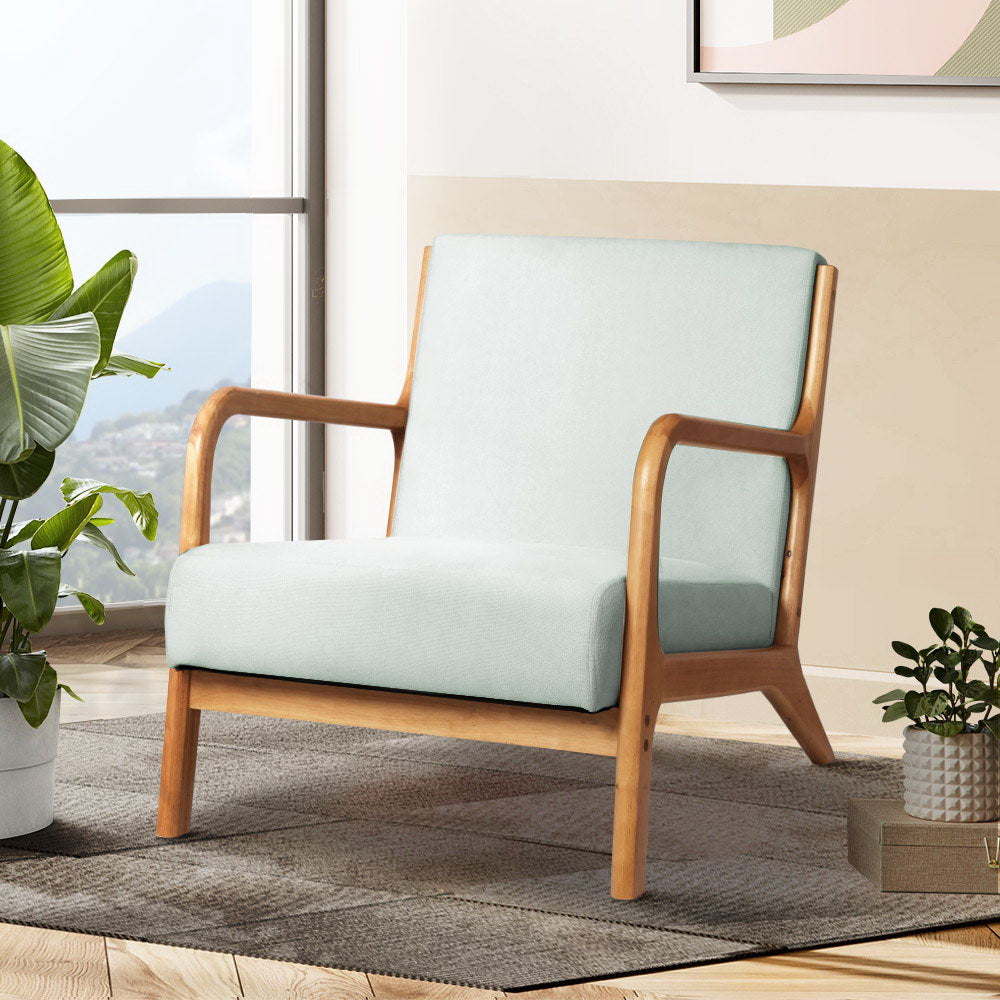 Olive Armchair Fabric Grey