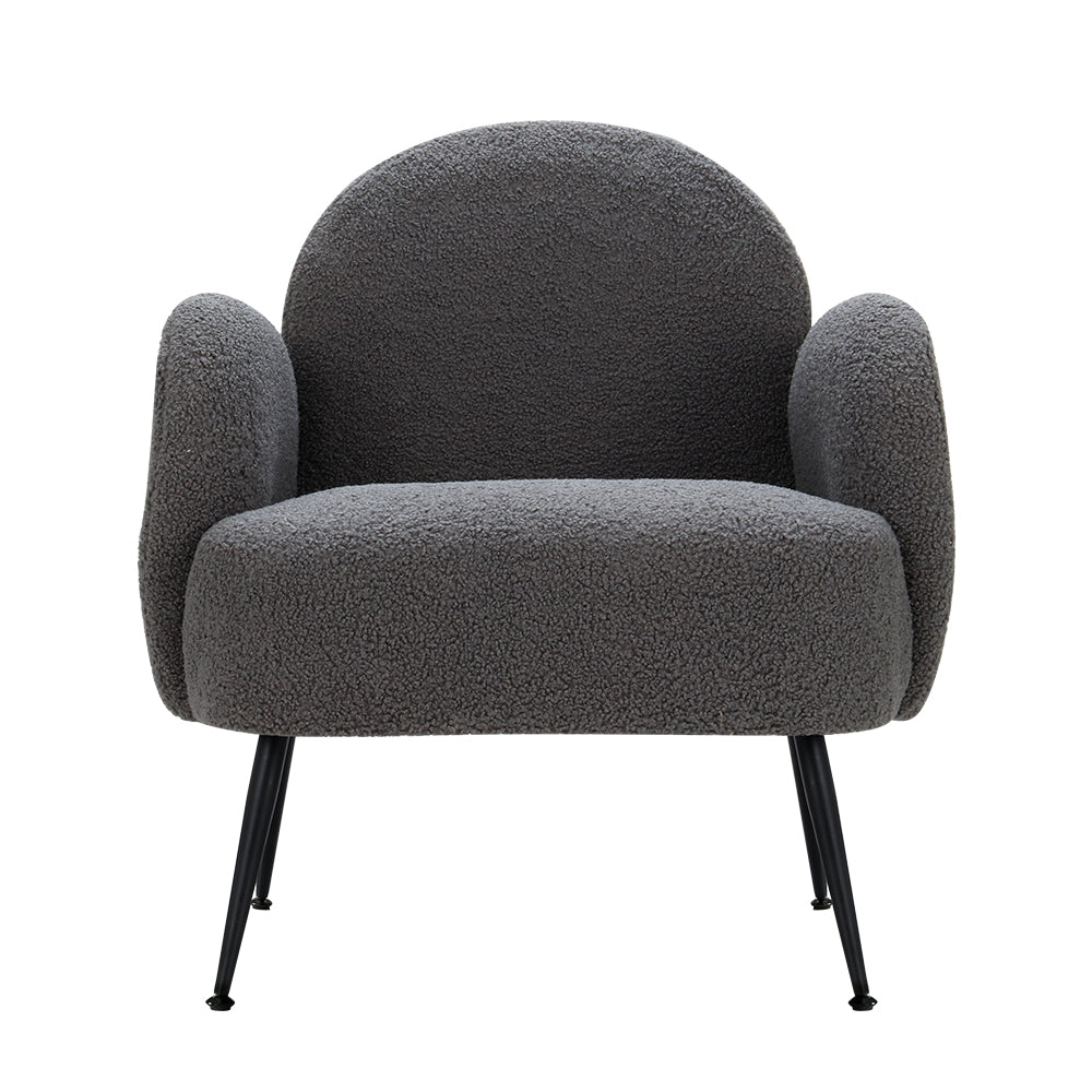 Hanes Armchair Boucle Charcoal
