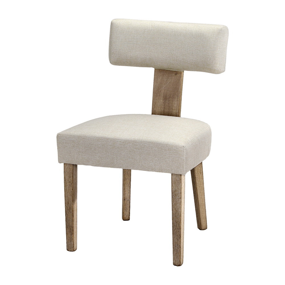 Milford Dining Chairs Set of 2 Linen Fabric Beige