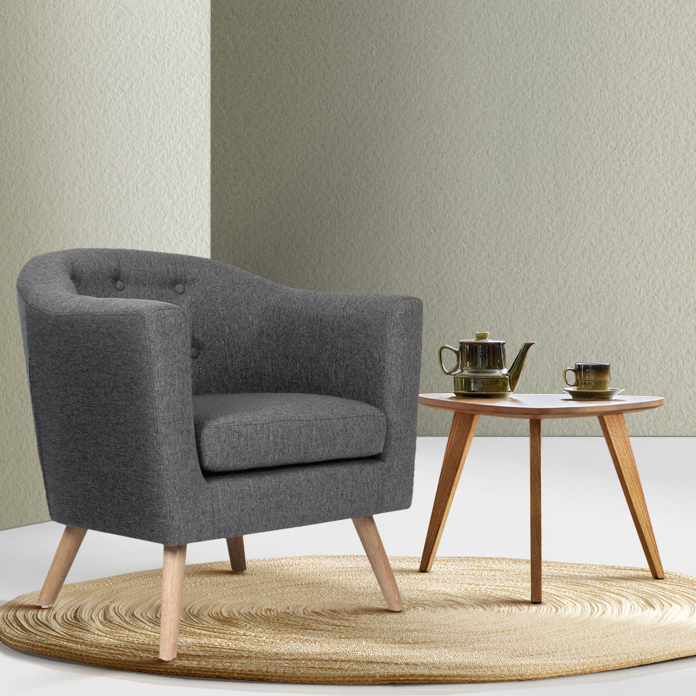 Adora Armchair Tub Chair Grey
