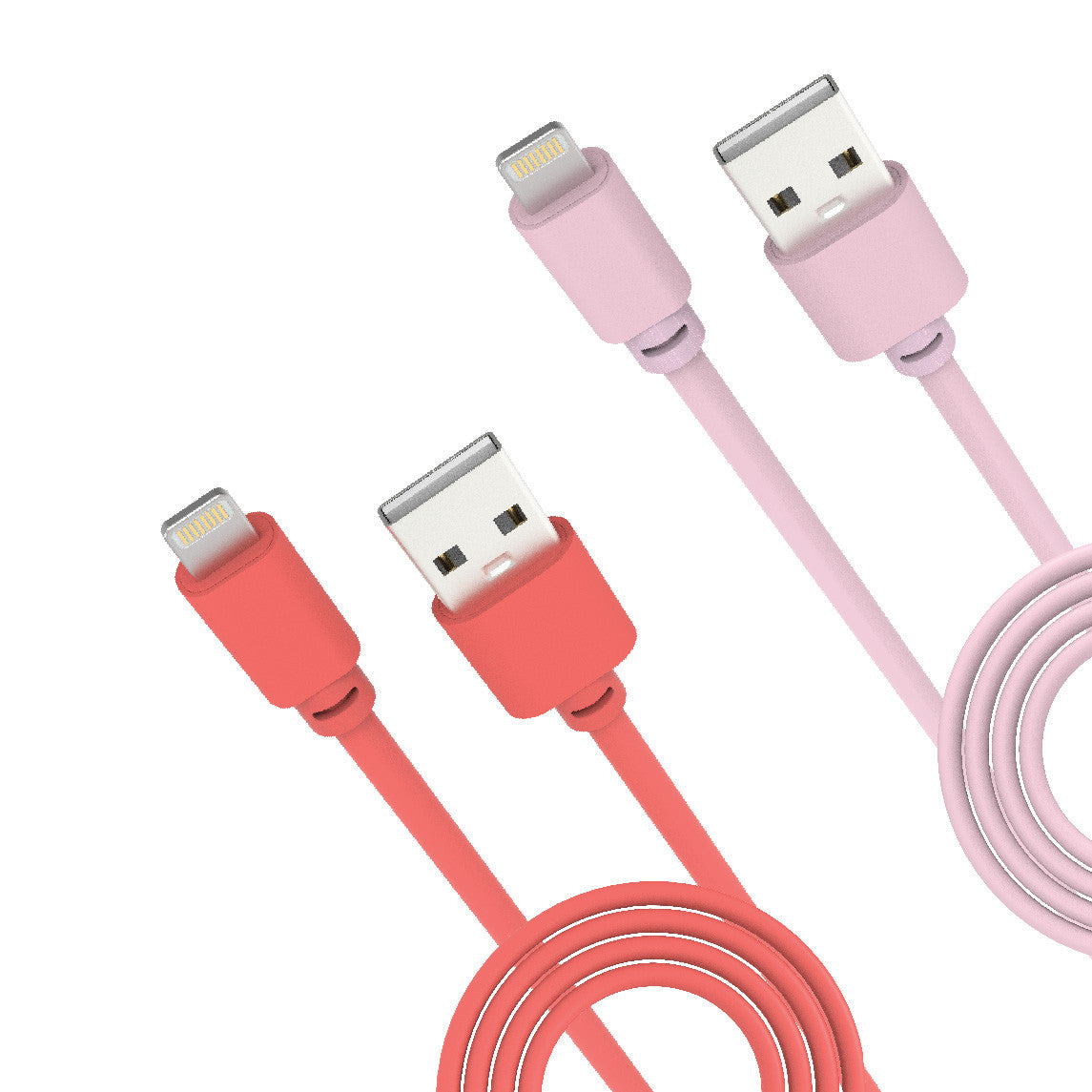 Laser 2m MFi Lightning to USB-A Cable Twin Pack