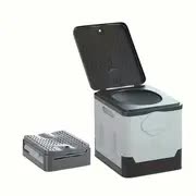 Portable Car Toilet with Integrated Waste Bin - Durable PP Material, Ideal for RVs, Outdoor Camping & Emergency Situations - Sleek Design with Ventilation Slits RV Toilets