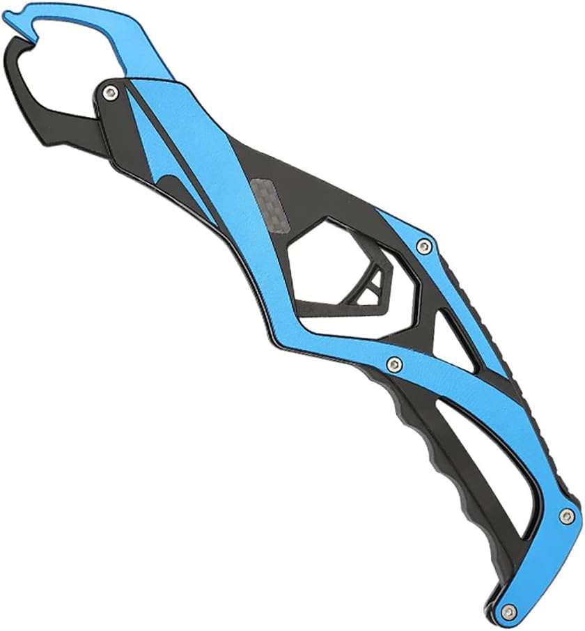 Fish Gripper - Portable Aluminum Alloy Fish Pliers - With Adjustable Cord - Lightweight and Professional - Safe Fish Clamp for Fishing - Ideal Gift for Fishermen