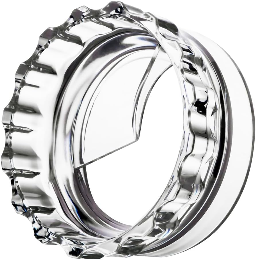 Moka Pot Dosing Ring and Coffee Dispenser - 2-in-1 Dosing Ring - Fast Dosing and Compaction Large Size 8.4*8.4*3.9cm