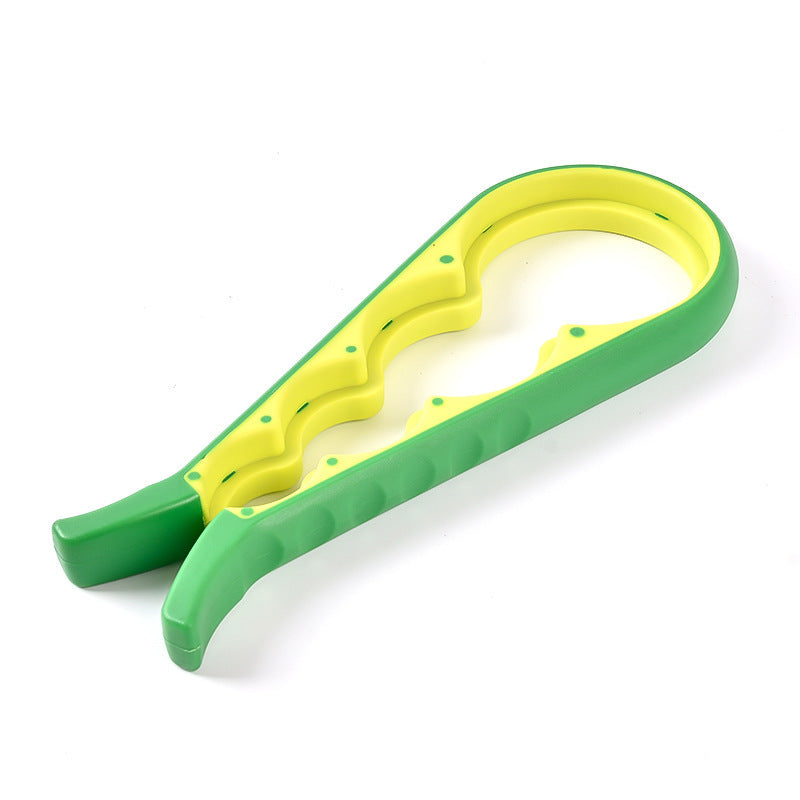 Multifunctional Jar Opener & Bottle Opener - Non-Slip Kitchen Aid - Ideal for the Elderly & Weak Hands - Green