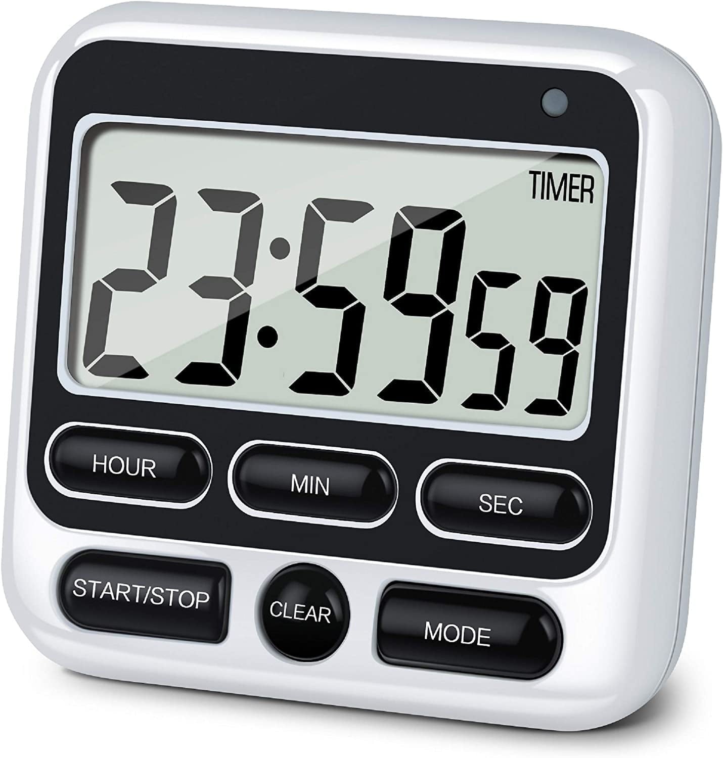 Digital Kitchen Timer, Cooking Countdown Clock with Large LCD Display, Loud Alarm and Strong Timer