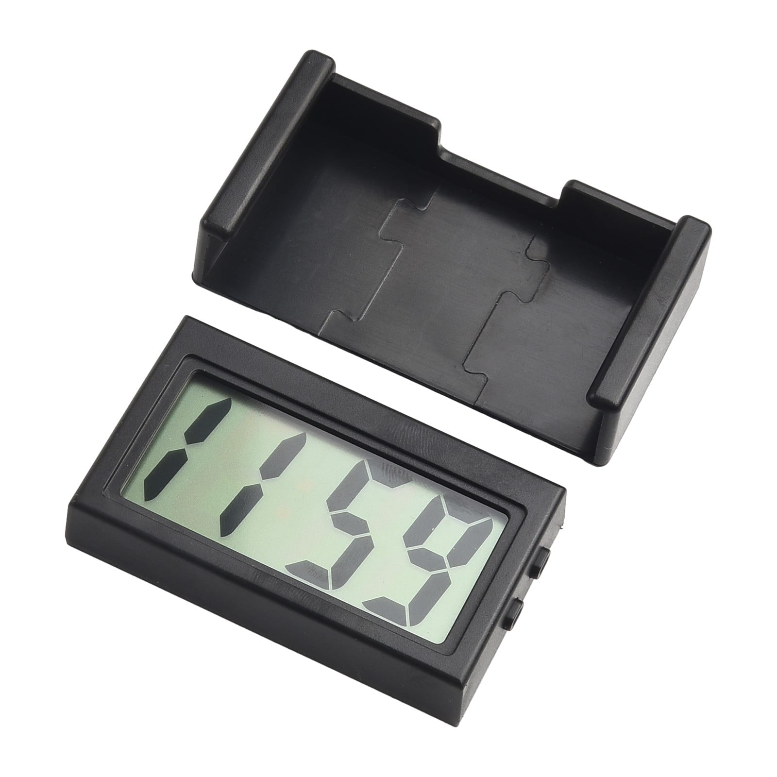 Car Dashboard Digital Clock - Vehicle Adhesive Clock with LCD Display Time