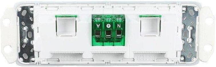 Schneider Electric Clipsal 10A 250V Quad PowerPoint Socket with 2 Extra Switches Less Mechanism