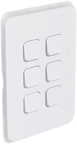 by Schneider Electric 250Volt Vertical Mount Iconic Flush Switch, 6G 1_2Way, 10AX
