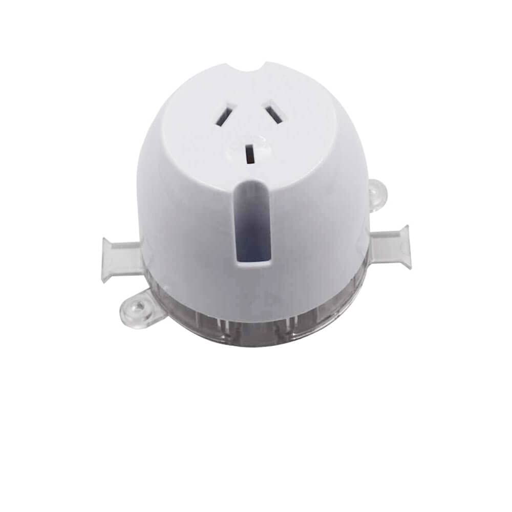 3-Pin 10A 240V Rear Connecting Single Surface Socket - Box of 10