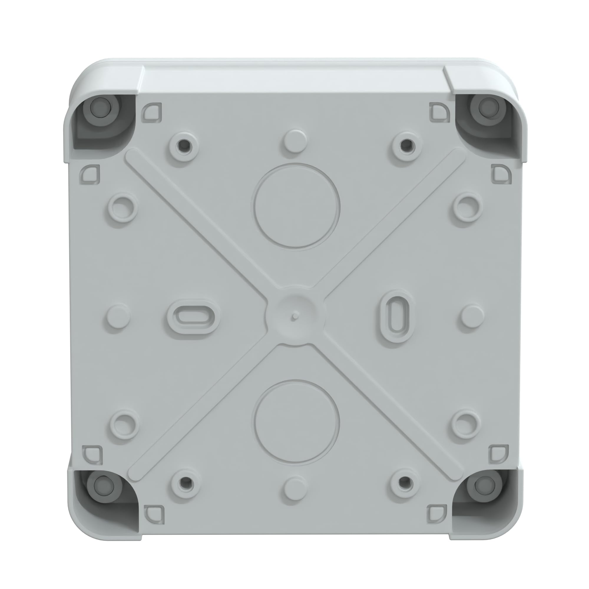 Schneider Electric Thalassa TBS RAL7035 IP66 IK07 Industrial ABS Box with Opaque Cover H10, 116 mm Width x 116 mm Height x 62 mm Depth