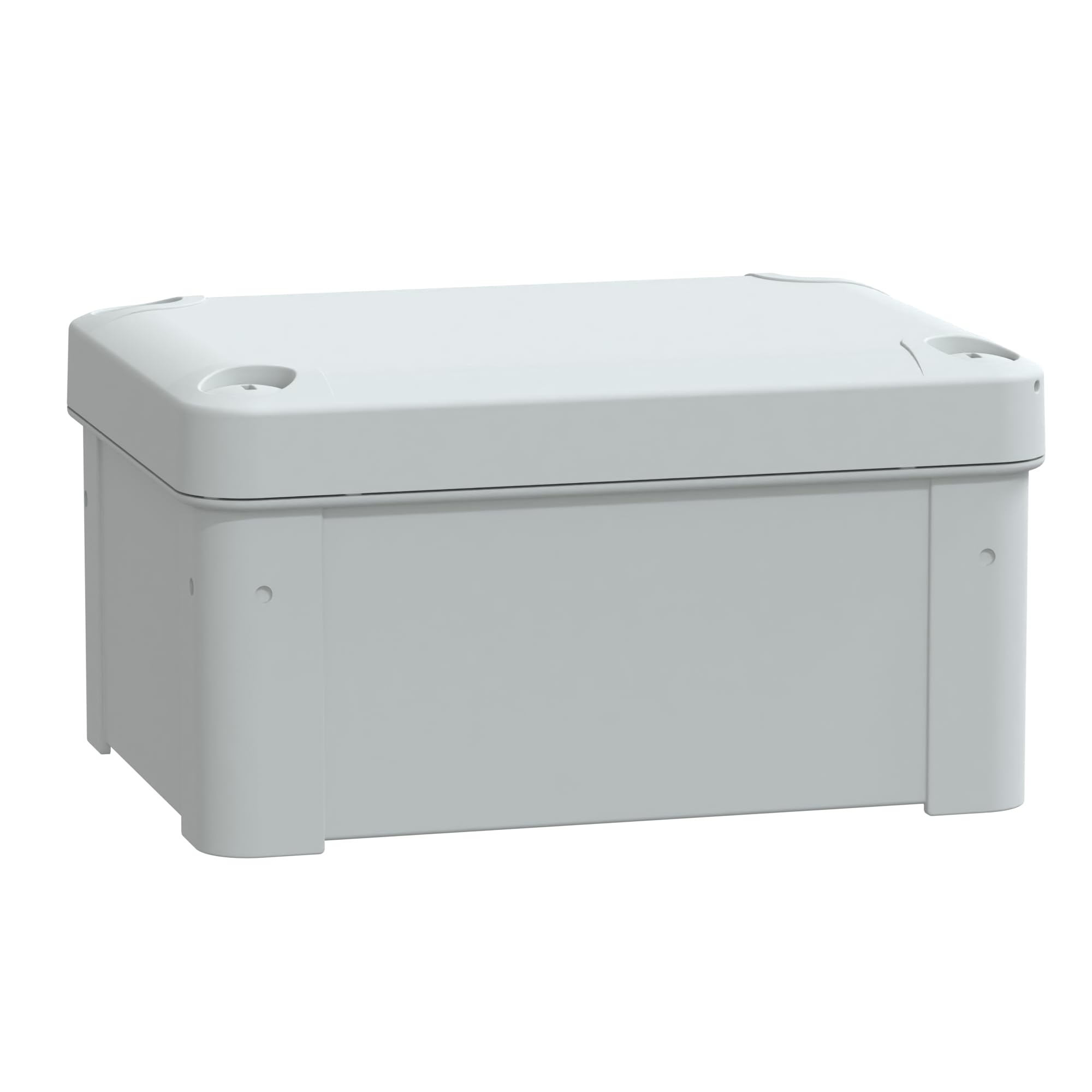 Schneider Electric Thalassa TBS RAL7035 IP66 IK07 Industrial ABS Box with Opaque Cover H20, 121 mm Width x 164 mm Height x 87 mm Depth