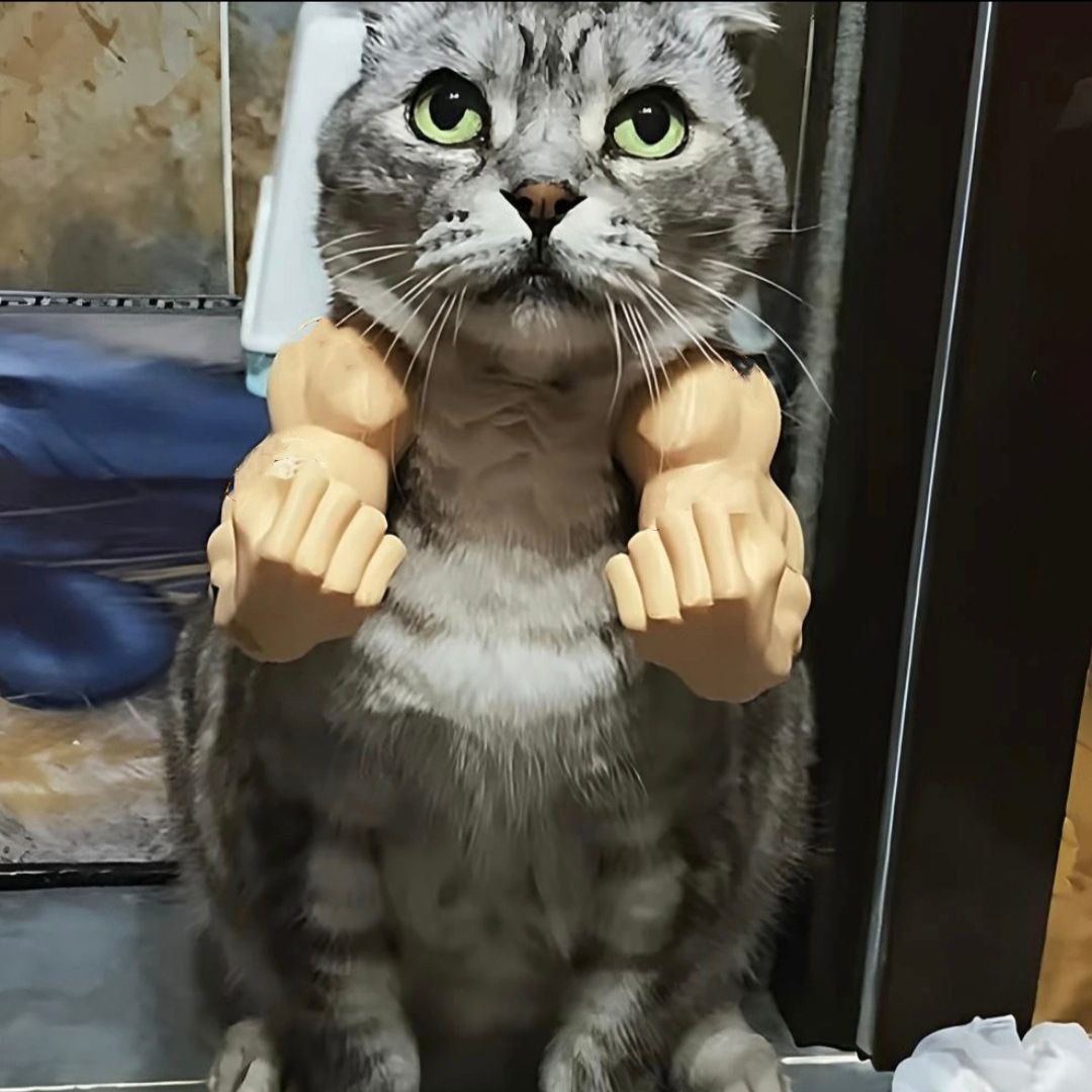 3D printed Hulk Cat Arm Skin Tone