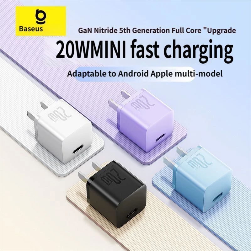 Baseus GaN5 Fast charging charger mini 1C 20W-Blue