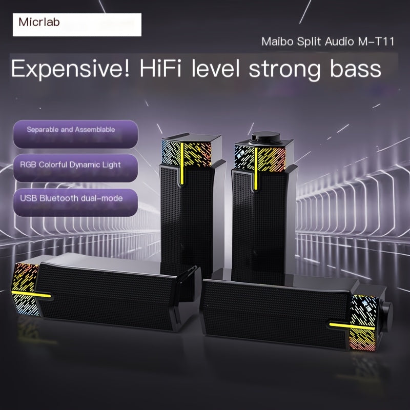 Microlab M-T11 Bluetooth wired speaker-Black