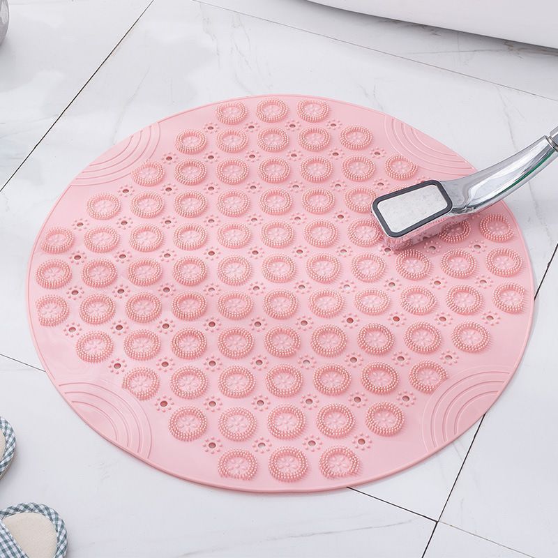 Pink Non-Slip Bath Mat 55×55cm
