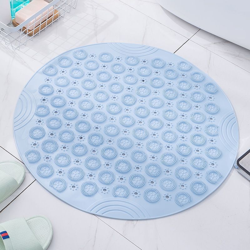 Blue Non-Slip Bath Mat 55×55cm