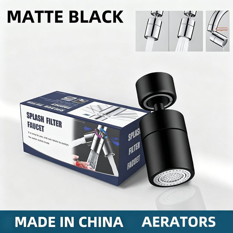 Splash-proof Nozzle Matte Black