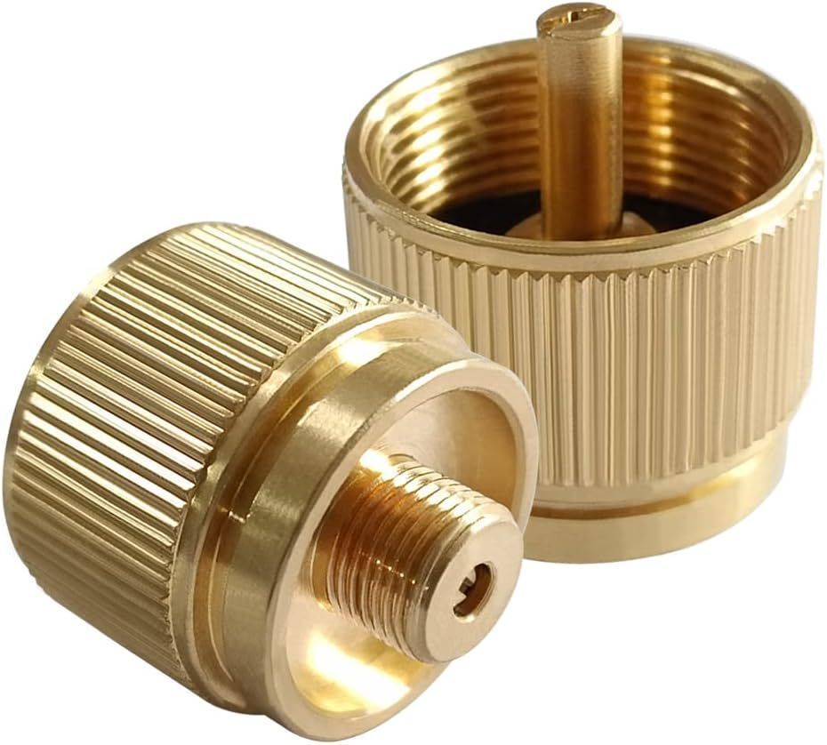 Brass MAPP Gas Canister Adapter 2pcs