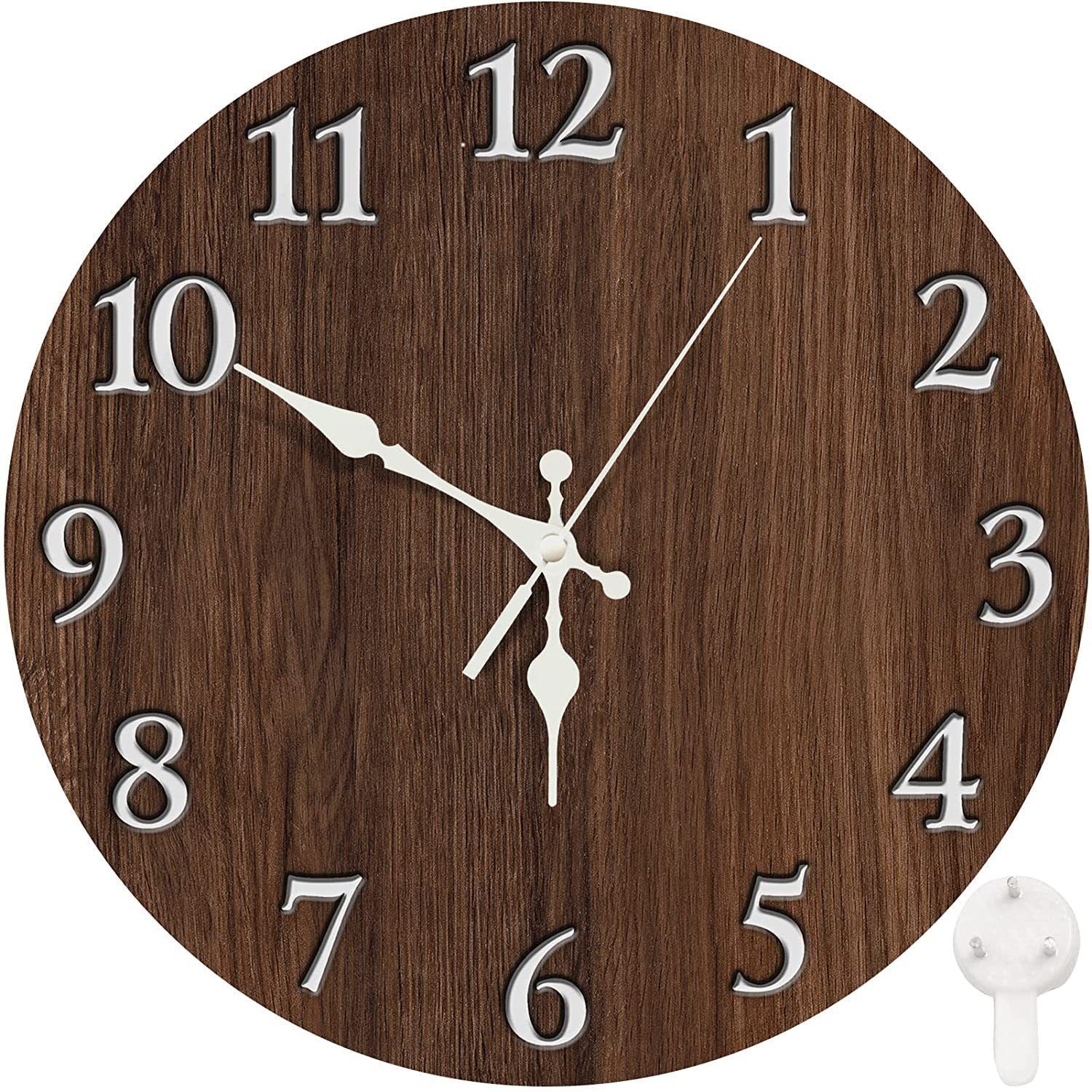 Wooden Wall Clock No.13, 10 Inch