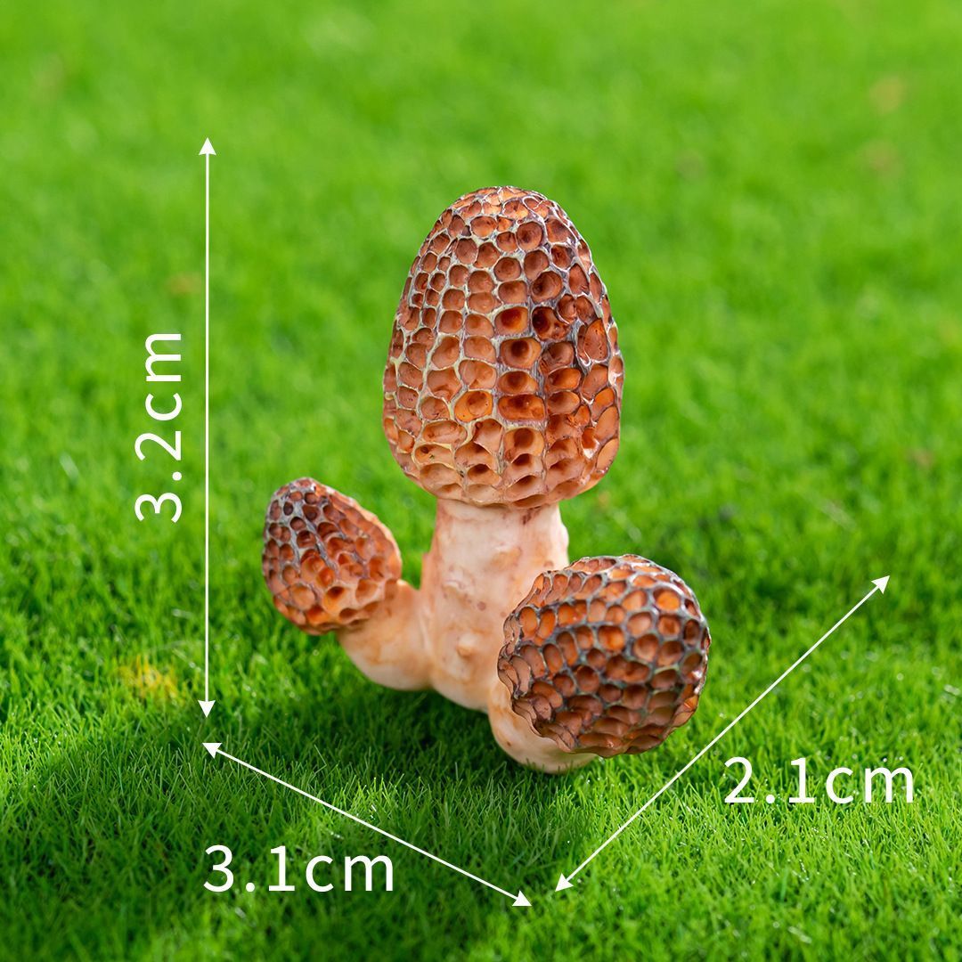 10pcs Artificial Mushroom Ornament-Type 3