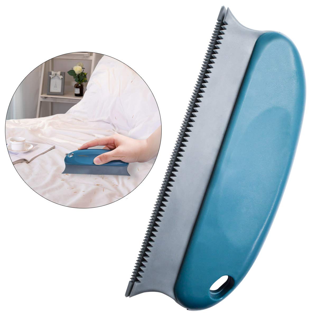 Petluno Pet Hair Remover Brush ABS Double Serrated Structure Detailer for Car Interiors Furniture Carpet Couch Sofa Bed Clothes Blinds Cat & Dog lint