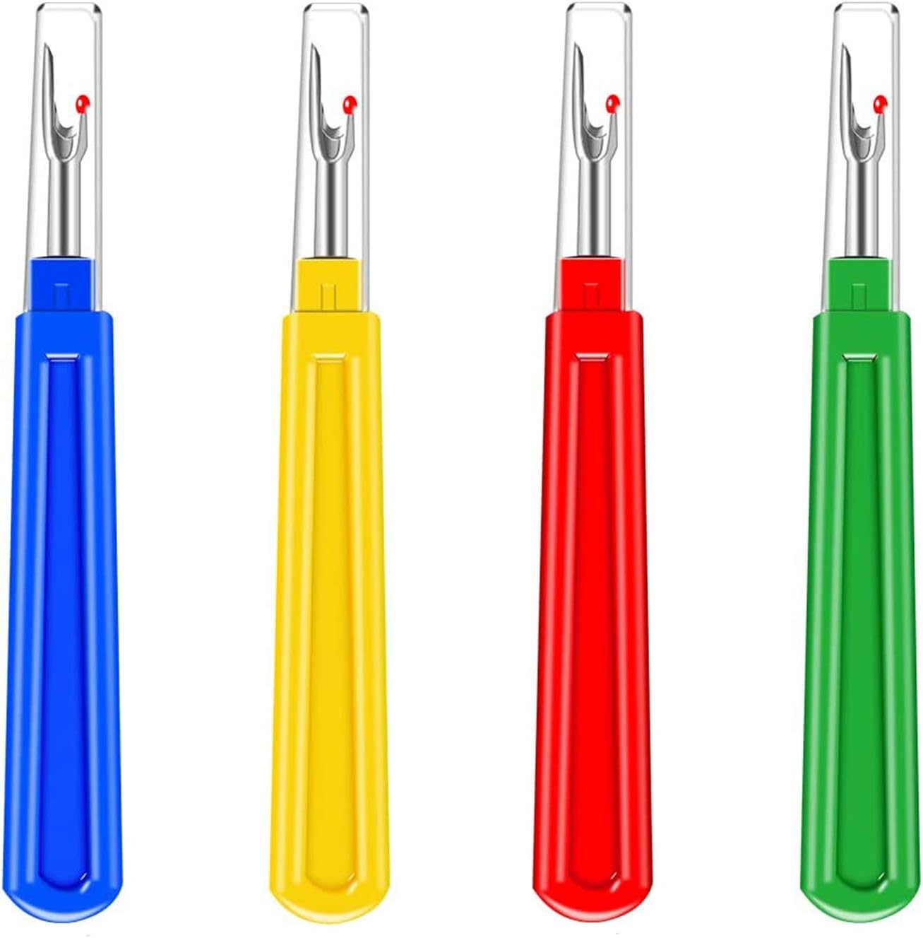 Seam Ripper 4pcs Stitch Remover Big Stitch Ripper Thread Ripping Tool Tag Remover for Clothes Crafting Sewing 4 Colors