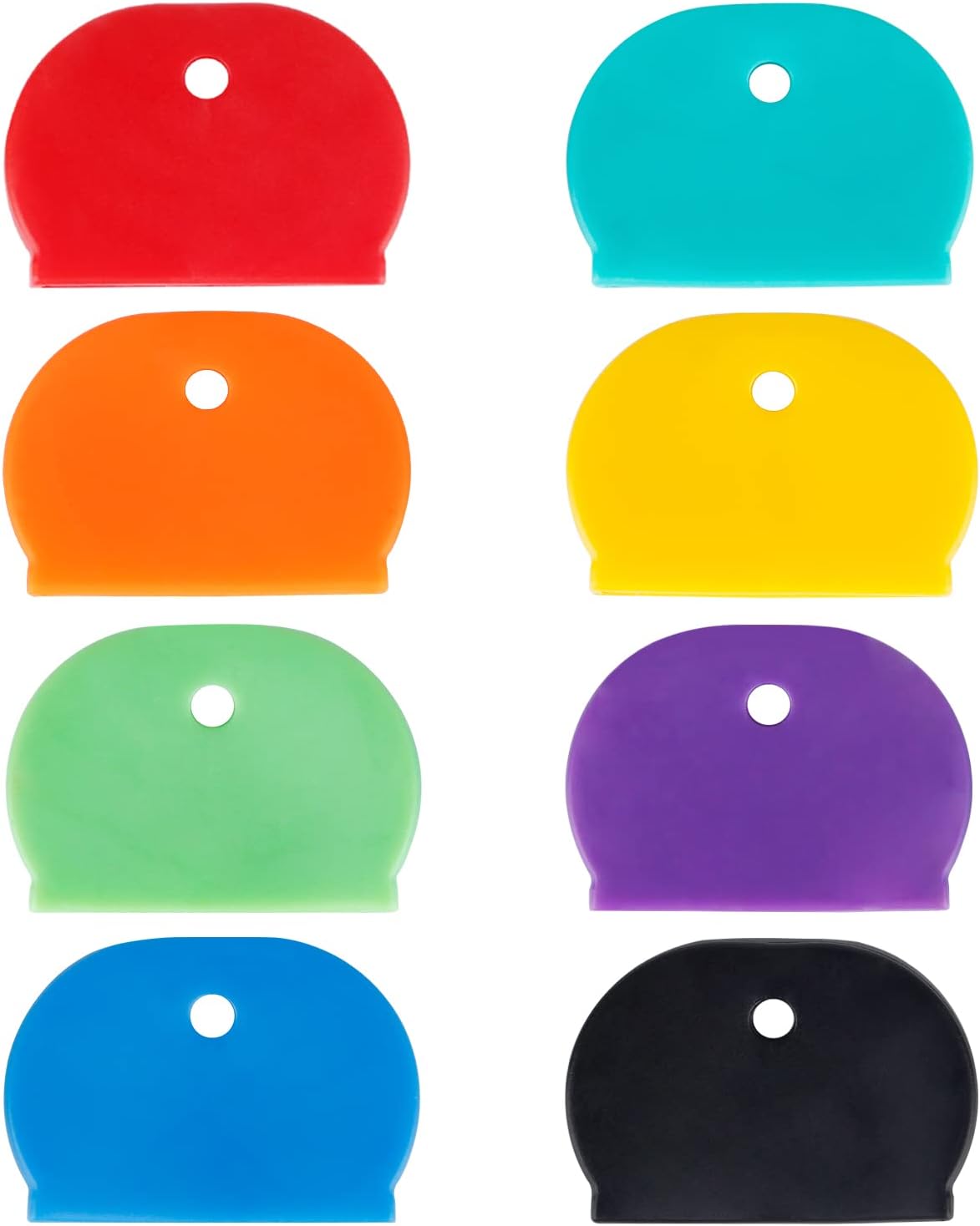 16 PCS 1.3 Inch Large Key Caps Covers Key Identifiers Markers Protectors for Large Thin Flat Key Heads Not Suitable for Smaller or Standard Keys , 8 Assorted Colors
