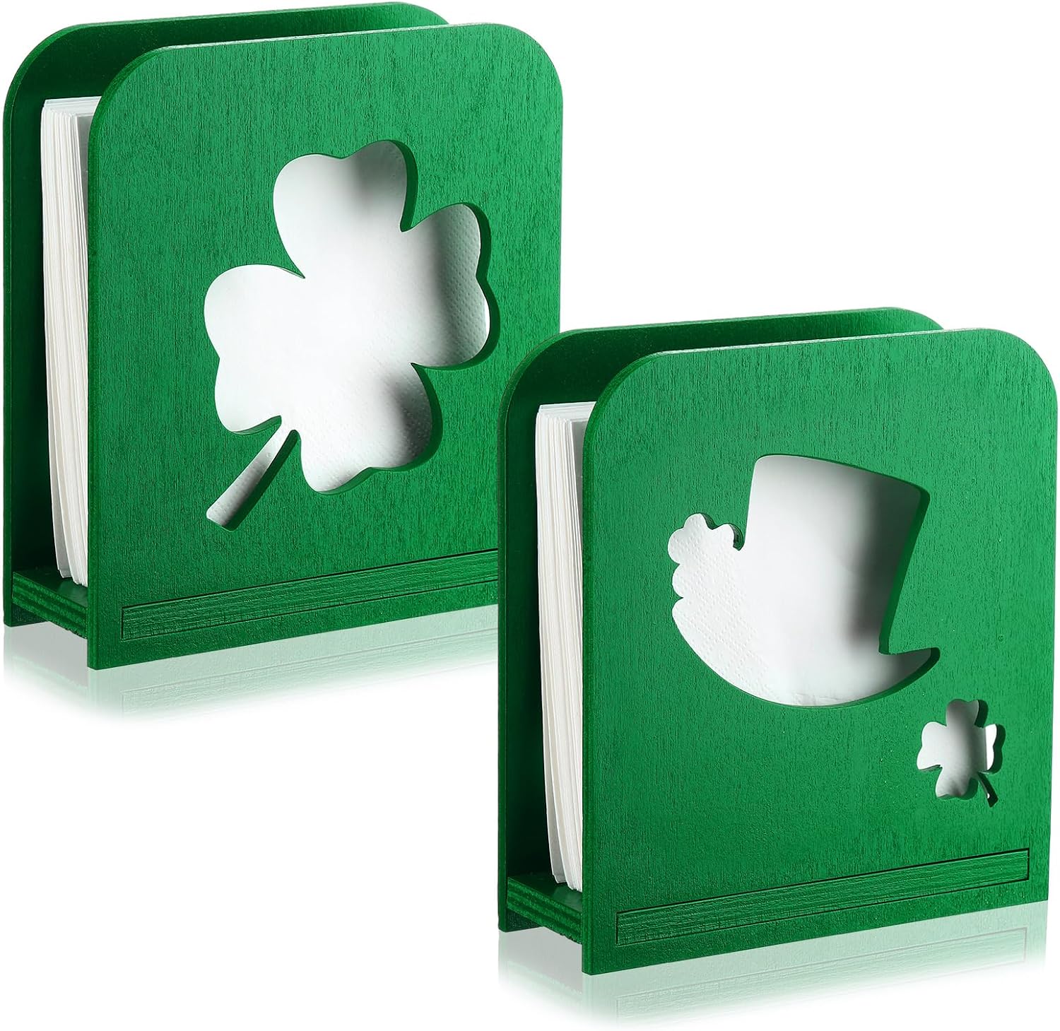 Napkin Holder for Tables Wooden Tissue Dispenser Vintage Cocktail Napkin Holder Farmhouse Modern Wood Paper Tissue Dispenser for Storage