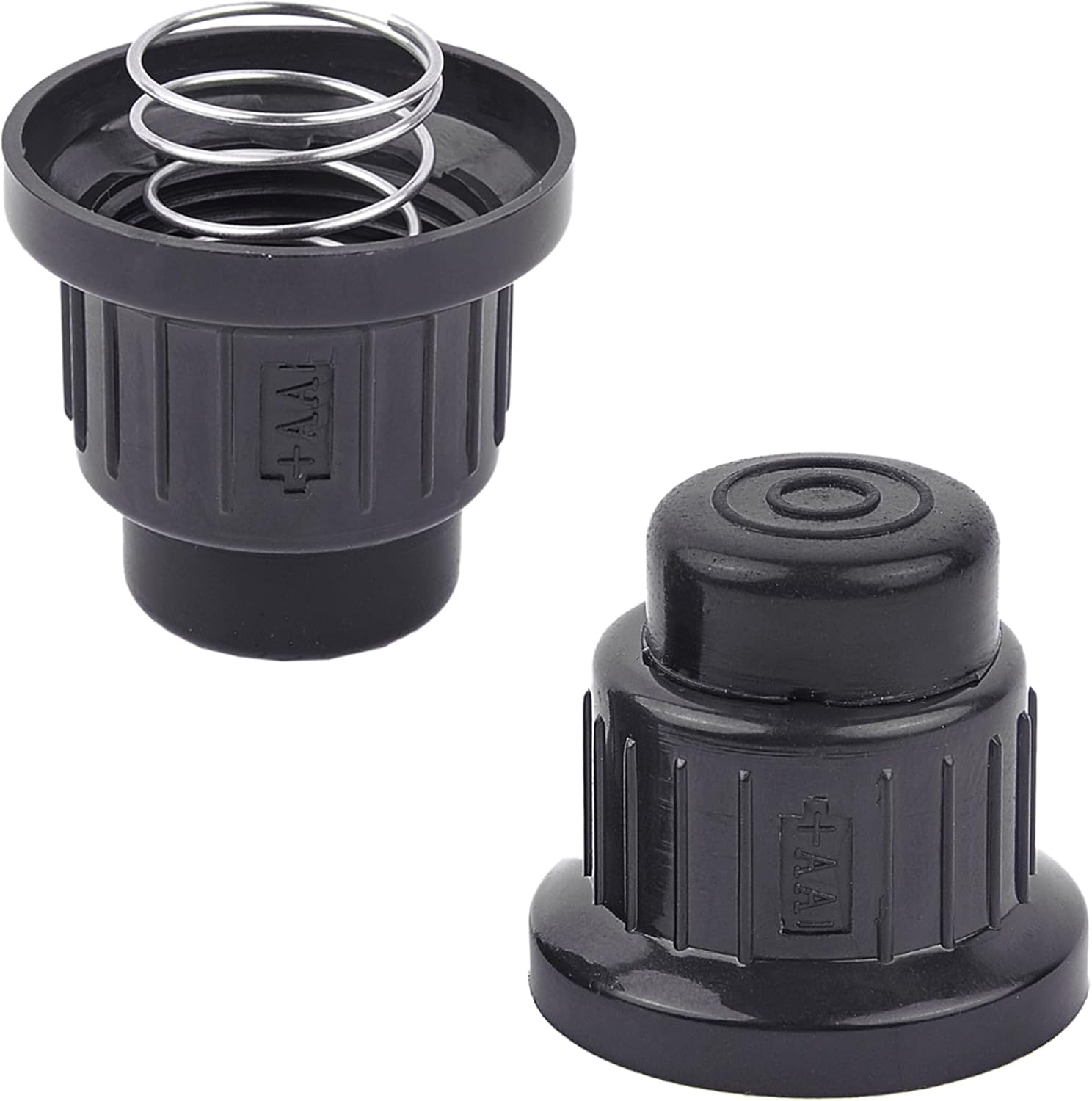 2Pcs AA Battery Push Button Igniter Caps with Spring, Igniter Replacement Button Cap for Blackstone Char-Broil Gas Grill, BBQ, Fire Pit, Barbecue, Spark Generator Cover