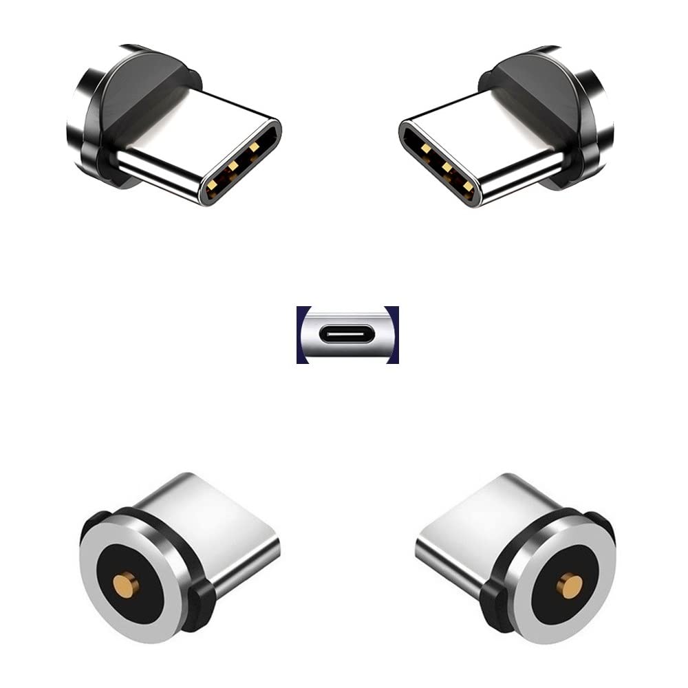 Magnetic Charging Tip Series,Type-c Tips 4 Pack,Magnetic Type-C Tips,Just 4 USB-C Tips Without Cable&Non-Data