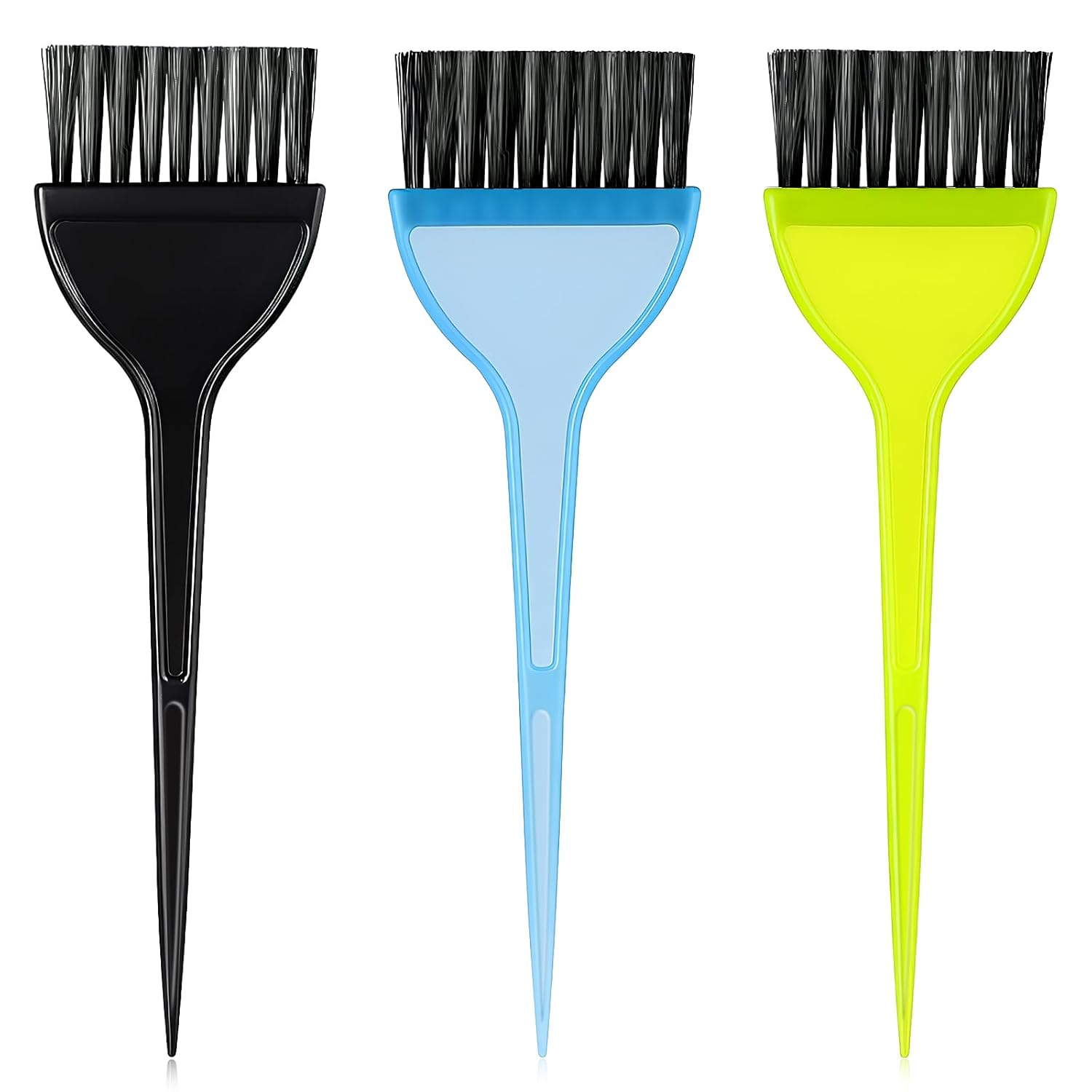 Hair Coloring Dye Brush, 3 Pcs Hair Color Brushes Professional Wide Color Applicator Brushes Reusable Tinting Comb Tool Kit for Women Men Salon Use Home DIY Dyeing 3 Colors
