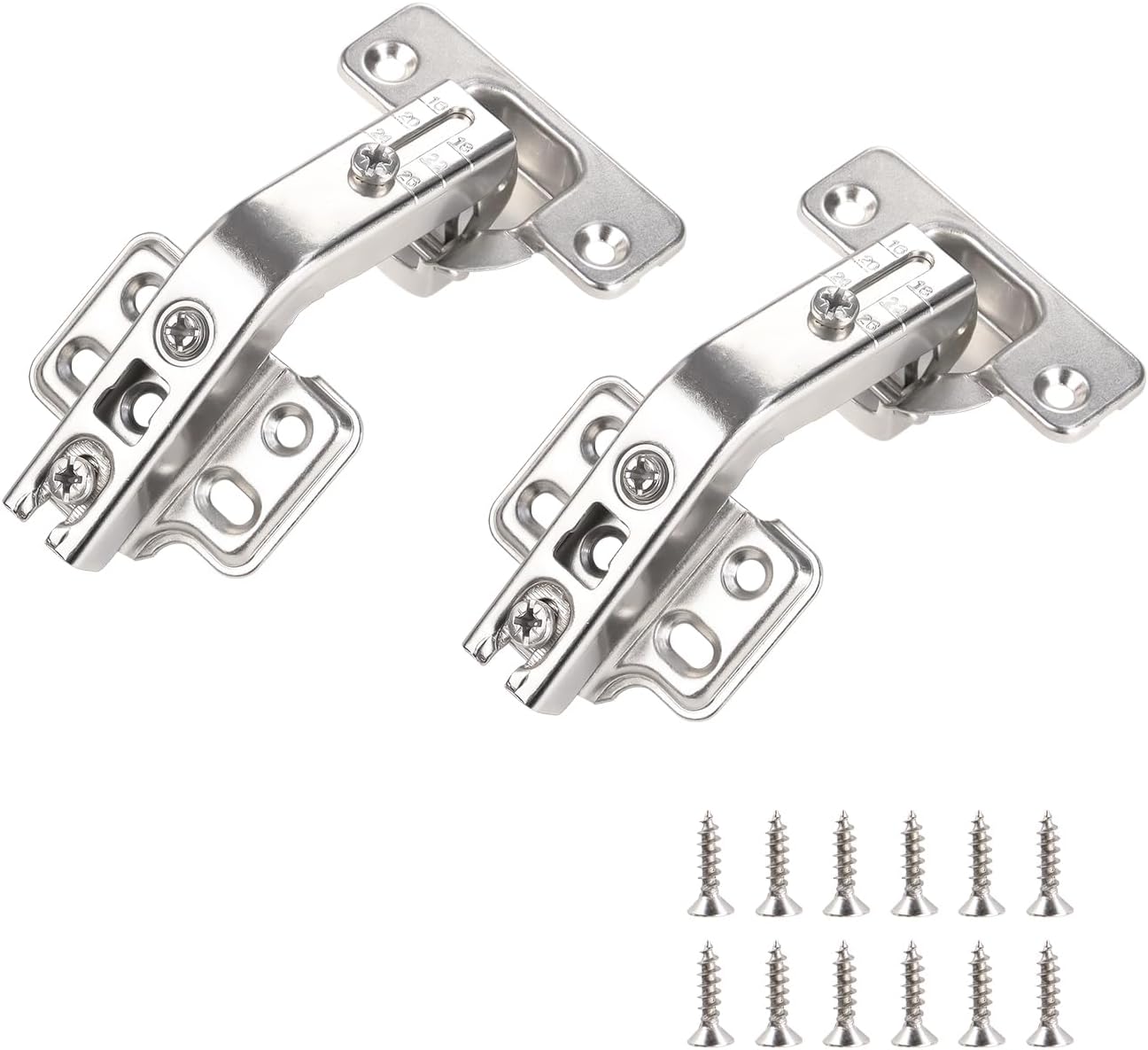 135 Degree Lazy Susan Hinge Full Overlay Concealed Corner Cabinet Hinge for Cabinet, Cupboard, Folded Door, Corner Kitchen Cabinet Replacement Hardware 1 Pair, 2 PCS