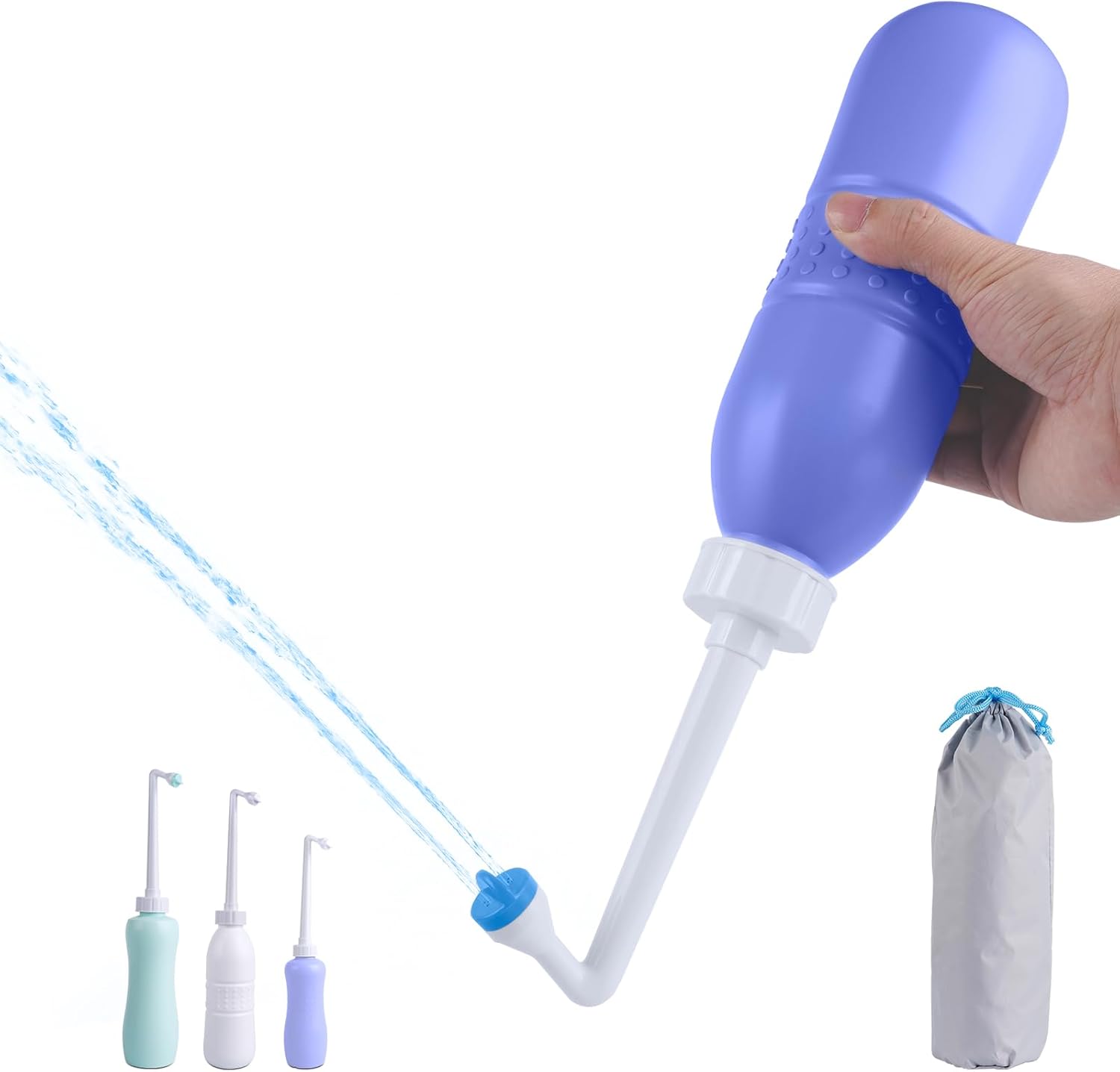 Portable Bidet Sprayer and Travel Bidet with Hand Held Bidet Bottle for Personal Cleansing Use Extended Nozzle - Personal Hygiene Care Toilet Bidet Shower/Bathroom Bidet Spray -21.8oz 620ml