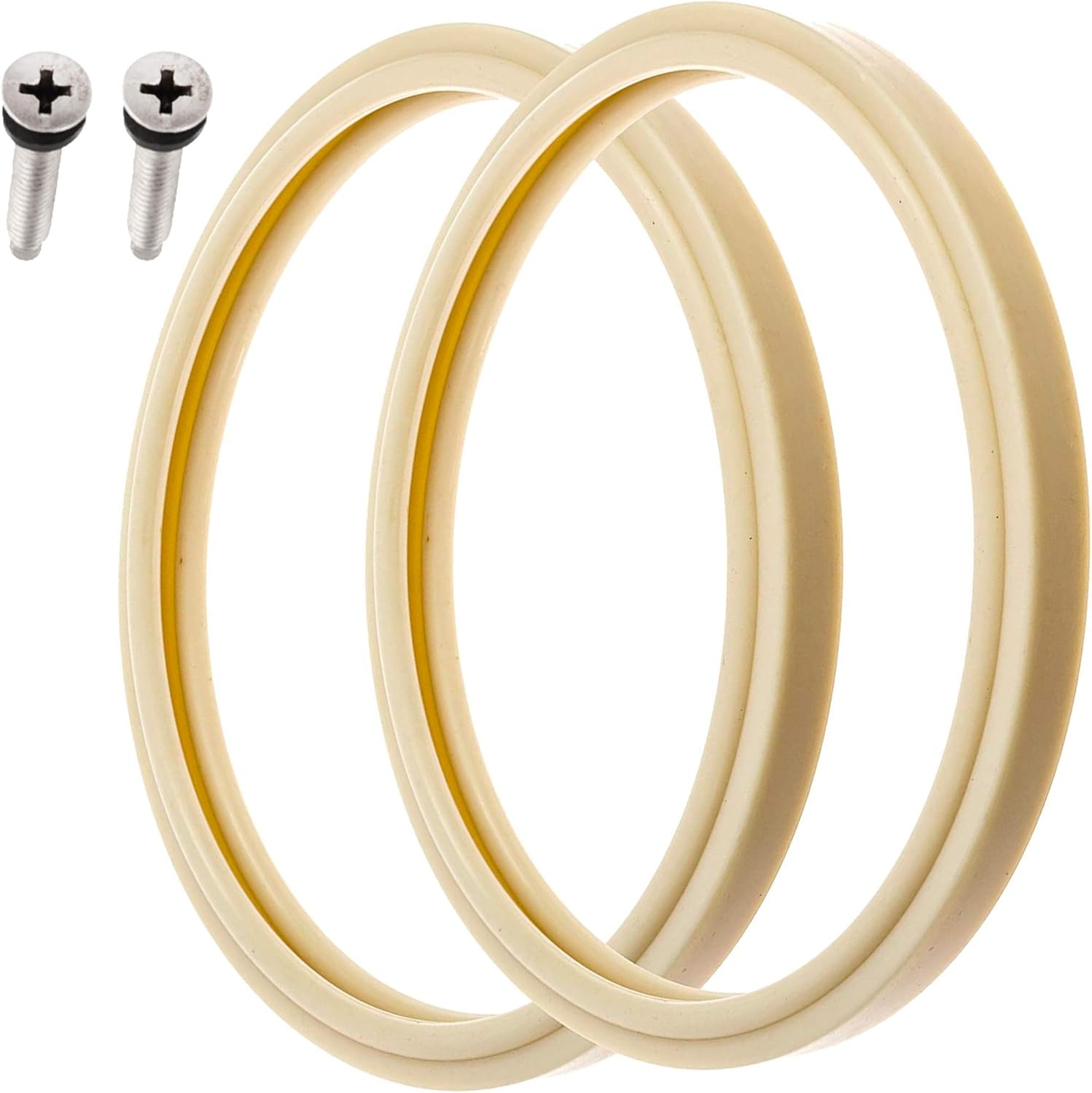1 Set 8 3/8" Pool Light Lens Gasket and Stainless Pilot Screw - Exact Replacements for Pentair 79101600Z and 79104800 - Compatible with Pentair IntelliBrite, AmerLite, and SAM Amerlite Lights