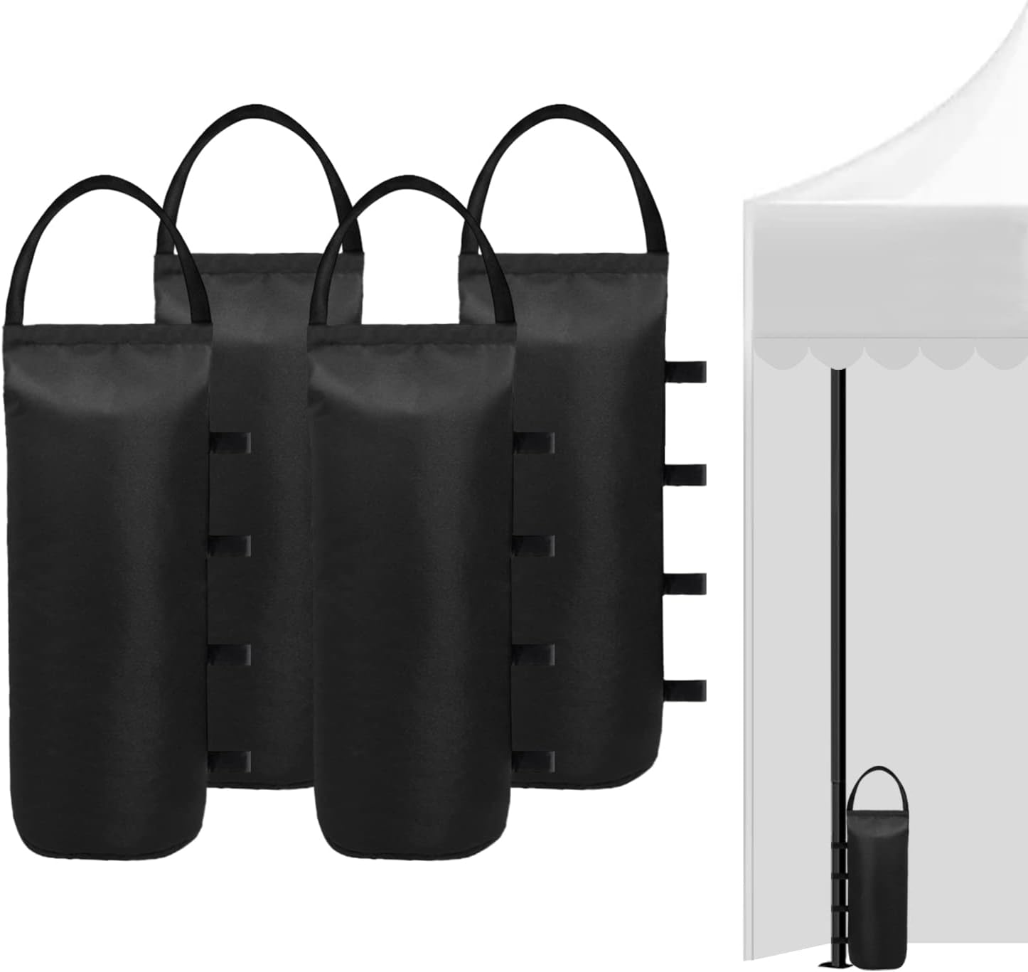 112 LBS Canopy Weights Sand Bags for Canopy Outdoor Advertising Tent Sunshade Fixed Windproof Pop up Tent No Sand 4-Pack Package May Vary