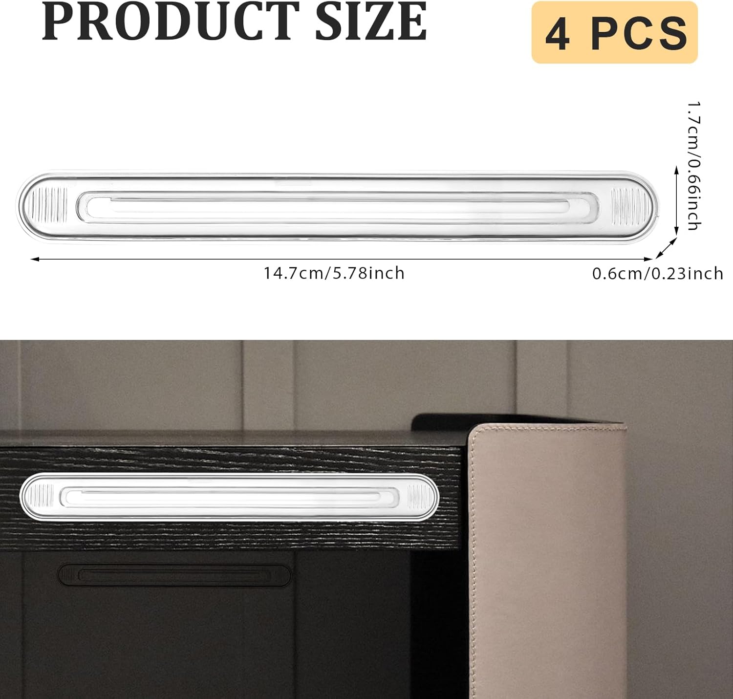 4 PCS Wall Bumper Guards Clear Furniture Bumpers Silicone Rubber Wall Protector from Chair Back Rail Self Adhesive Strip Silicone Material Clear Cabinet Door Bumpers for Door Knobs Washer Shower Door