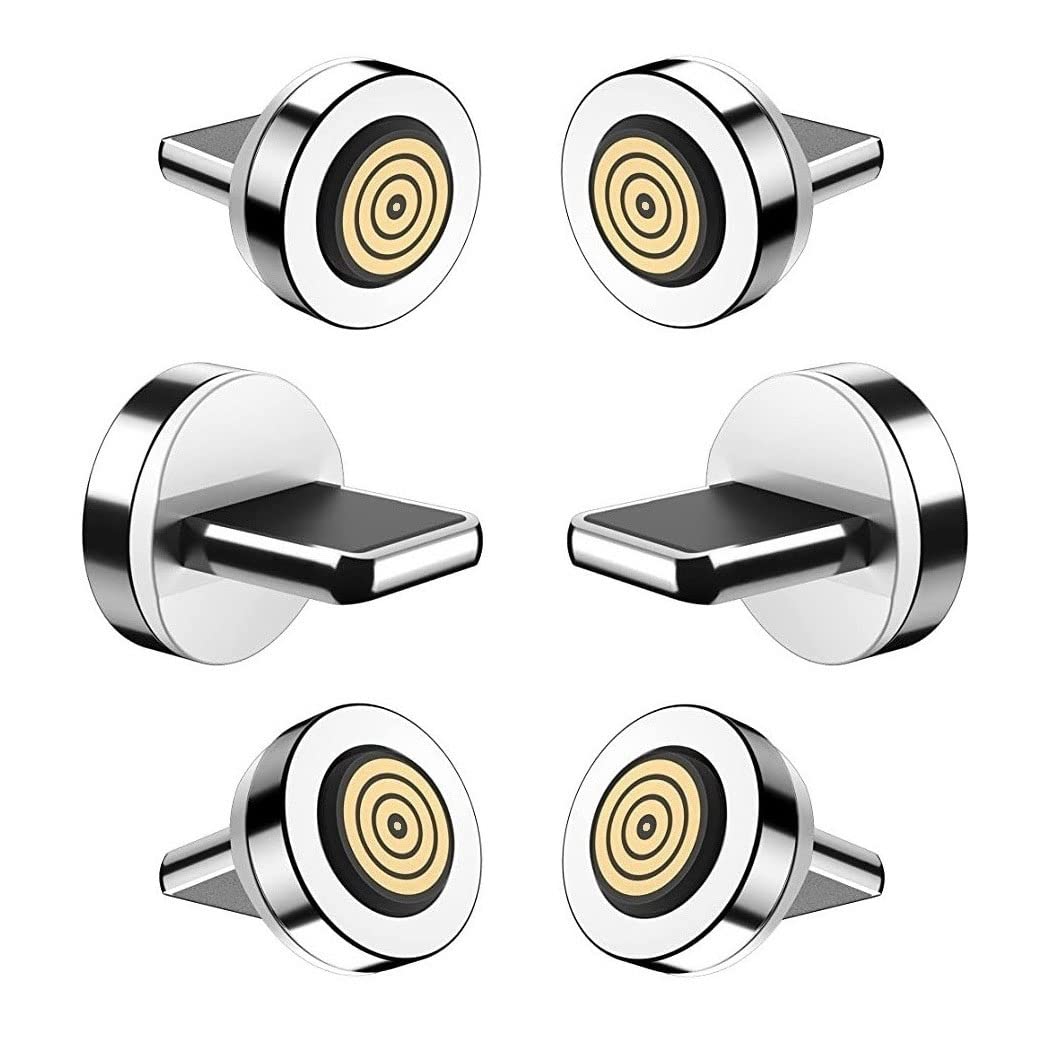 Magnetic Charging Tips 7pin Series lPhone Tips 6pack,Just 3.0A&7Pin Fast Magnetic Connector Tips Adapter Head Compatibility for iProduct Without Data USB Cables