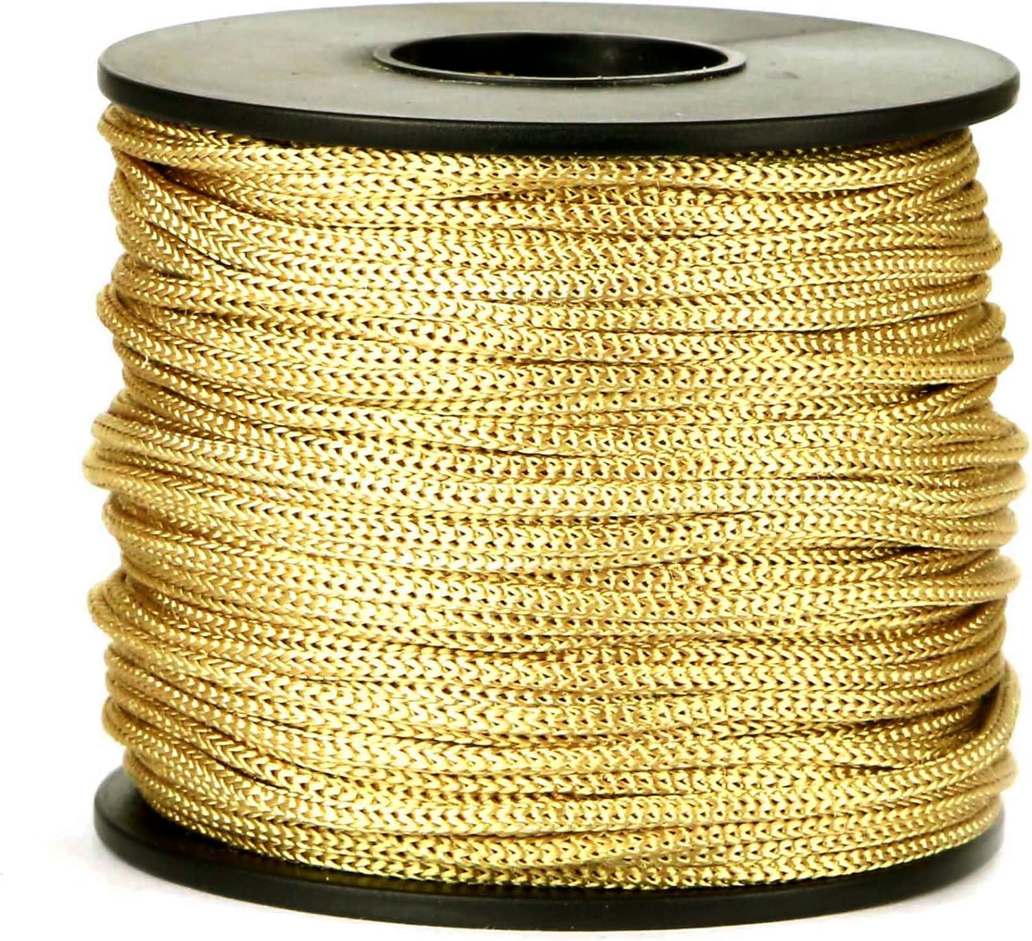 Nylon Satin Cord, 2mm 50 Yards Braided Lift Shade Cord for Necklace Bracelet String Cord, Blind Shade, Trim and Shoelaces Gold