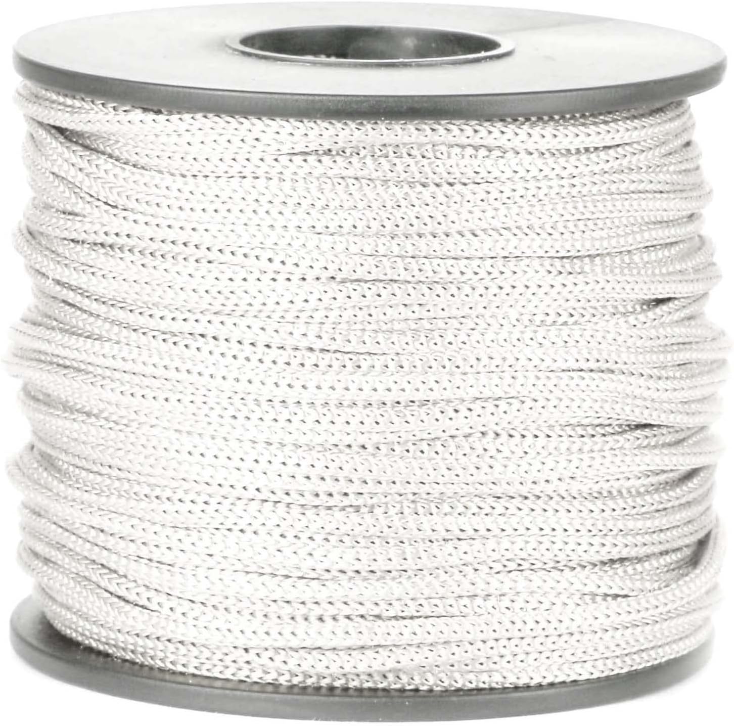 Nylon Satin Cord, 2mm 50 Yards Braided Lift Shade Cord for Necklace Bracelet String Cord, Blind Shade, Trim and Shoelaces White